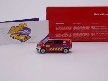 Preview: Herpa 096287 # Volkswagen T6 Halbbus " Feuerwehr Lüttich “ 1:87
