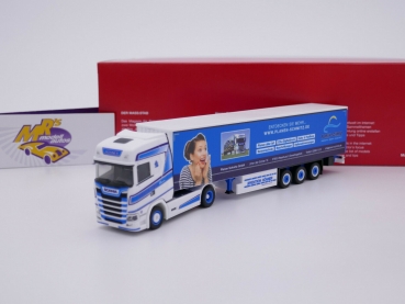 Herpa 313636 # Scania CS Highline Gardinenplanen-Sattelzug " Spedition Höhner " 1:87