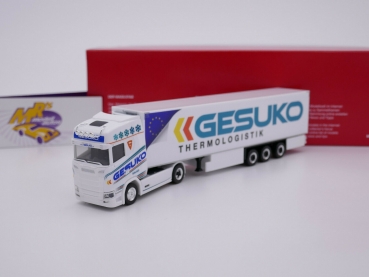 Herpa 313780 # Scania CS 20 HD Kühlkoffer-Sz " Gesuko Thermologistik " 1:87