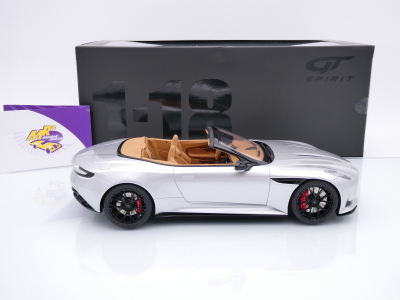 Preview: GT Spirit GT945 # Aston Martin DB12 Volante Baujahr 2023 " silbermetallic " 1:18