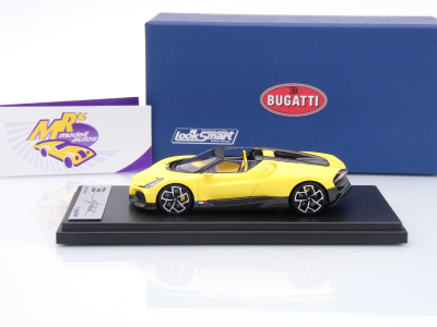 Preview: Look Smart LS544B # Bugatti W16 Mistral Cabriolet Baujahr 2023 " gelb " 1:43