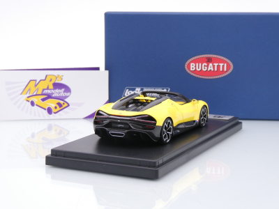 Preview: Look Smart LS544B # Bugatti W16 Mistral Cabriolet Baujahr 2023 " gelb " 1:43