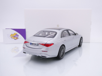 Preview: Norev 183805 # Mercedes-Benz S-Klasse S350 AMG Baujahr 2021 " silbermetallic " 1:18