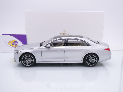 Preview: Norev 183805 # Mercedes-Benz S-Klasse S350 AMG Baujahr 2021 " silbermetallic " 1:18