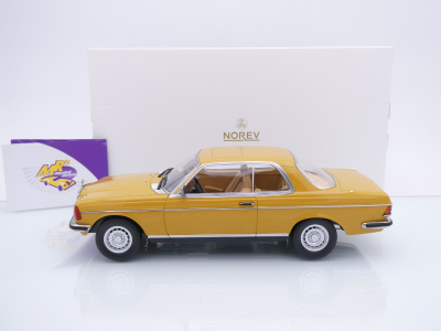 Preview: Norev 183985 # Mercedes-Benz 280 CE Coupe Baujahr 1980 " Sahara Yellow " 1:18