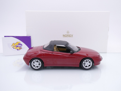 Preview: Norev 187854 # Alfa Romeo GTV Spider Baujahr 1999 " Proteo Red Metallic " 1:18