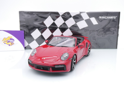 Minichamps 155069084 # Porsche 911 992 Turbo S Cabriolet Baujahr 2020 " Karminrot " 1:18
