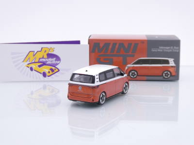 Preview: TSM MINI GT MGT01061-L # Volkswagen VW ID. Buzz " Candy White / Orange " 1:64