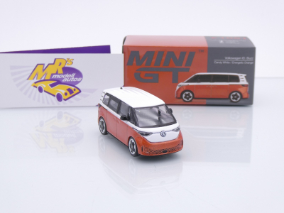 Preview: TSM MINI GT MGT01061-L # Volkswagen VW ID. Buzz " Candy White / Orange " 1:64
