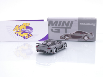 Preview: TSM MINI GT MGT01057-L # Mazda RX7 FD3S VeilSide Fortune " graumetallic-schwarz " 1:64