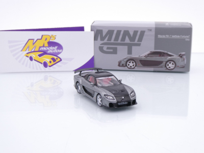 Preview: TSM MINI GT MGT01057-L # Mazda RX7 FD3S VeilSide Fortune " graumetallic-schwarz " 1:64