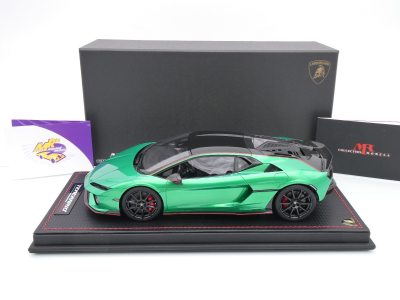 Preview: MR Collection LAMBO062A # Lamborghini Temerario Baujahr 2024 " Verde Mercurio " 1:18