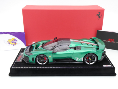 Preview: MR Collection FE045E # Ferrari F80 Hybrid Baujahr 2025 " Green Jewel Livery " 1:18