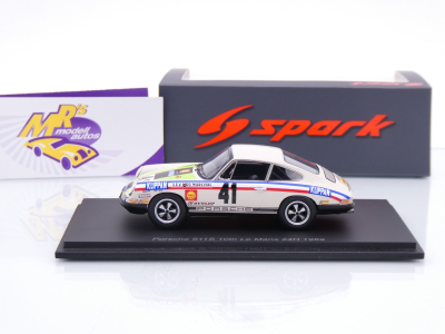 Preview: Spark S9742 # Porsche 911S #41 10th 24h Le Mans 1969 " Gaban - Y. Deprez " 1:43