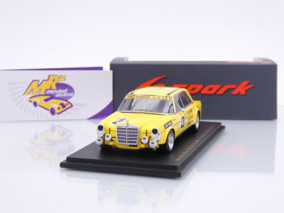 Spark S5893 # Mercedes-Benz 300 SEL AMG #48 Test 24h Le Mans 1972 " Hans Heyer " 1:43