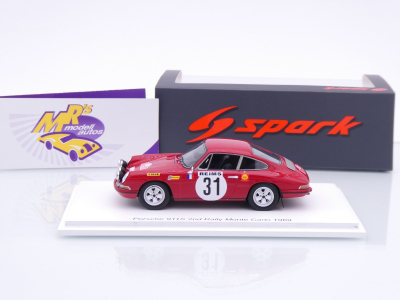 Preview: Spark S5581 # Porsche 911S #31 Rallye Monte Carlo 1969 " G. Larrousse - J-C. Perramond " 1:43