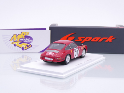 Preview: Spark S5581 # Porsche 911S #31 Rallye Monte Carlo 1969 " G. Larrousse - J-C. Perramond " 1:43