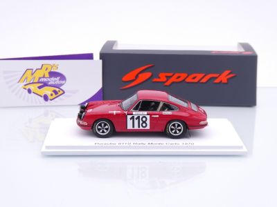 Preview: Spark S6606 # Porsche 911S #118 Rallye Monte Carlo 1970 " Walter - Rack " 1:43