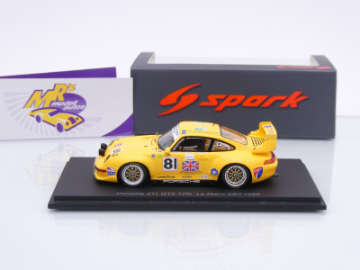 Preview: Spark S9900 # Porsche 911 GT2 #81 17th 24h Le Mans 1995 " Adams - Jones " 1:43