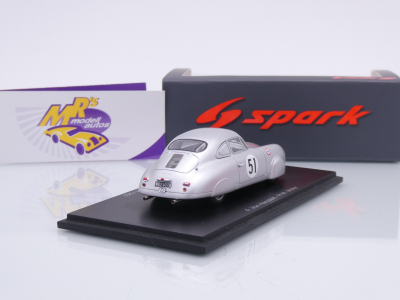 Preview: Spark S9703 # Porsche 356 SL #51 24h Le Mans 1952 " von Hanstein - Müller " 1:43