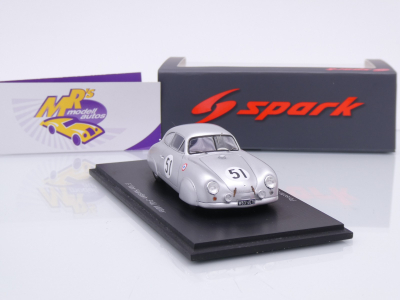 Preview: Spark S9703 # Porsche 356 SL #51 24h Le Mans 1952 " von Hanstein - Müller " 1:43