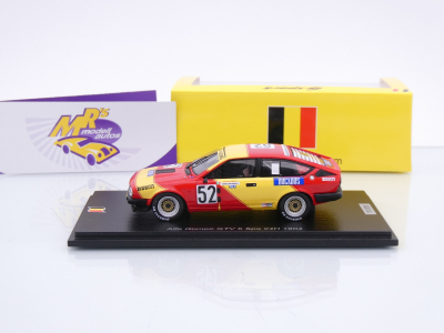 Preview: Spark SB423 # Alfa Romeo GTV 6 #52 24h Spa 1984 " Luigi Racing / Zapico " 1:43