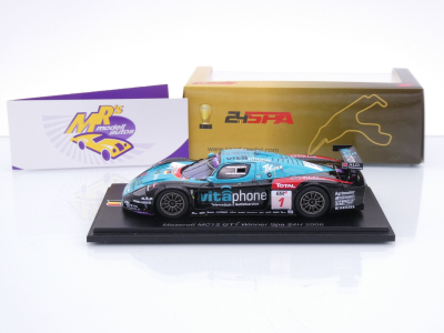 Preview: Spark 43SPA2006 # Maserati MC12 GT1 #1 Winner 24h Spa 2006 " Team Vitaphone Racing " 1:43