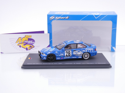 Preview: Spark 43NUR1997 # BMW M3 E36 #28 24h Nürburgring 1997 " Scheid Motorsport " 1:43