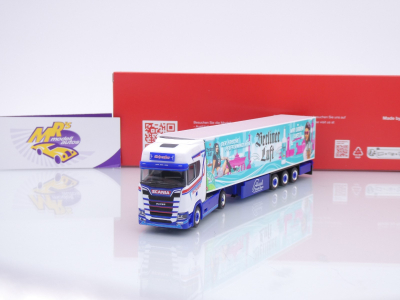 Herpa 320009 # Scania CS 20 HD Kühlkoffer-Sattelzug " Scheufler / Berliner Luft " 1:87