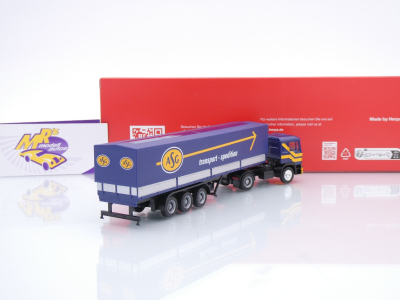 Preview: Herpa 319638 # MAN F90 2/3-achs Planen-Sattelzug " ASG Spedition Schweden " 1:87