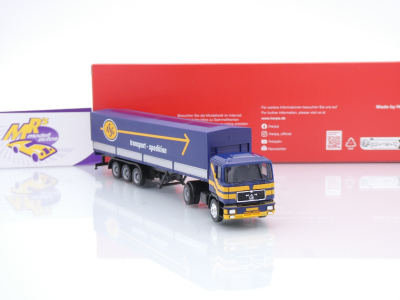 Preview: Herpa 319638 # MAN F90 2/3-achs Planen-Sattelzug " ASG Spedition Schweden " 1:87