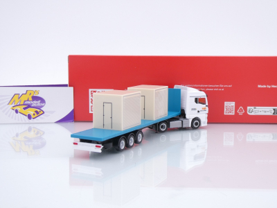 Preview: Herpa 320252 # MAN TGX GM Flachbett-Sattelzug + 10f Koffer " Circus Krone " 1:87