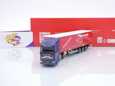 Herpa 319881 # DAF XG Gardinenplanen-Sattelzug " Heinloth Logistic Expert " 1:87