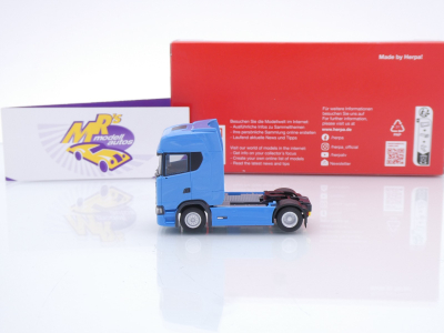 Preview: Herpa 306768-006 # Scania CS20 HD 2-achs Zugmaschine " Lichtblau " 1:87