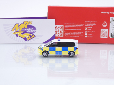 Preview: Herpa 098670 # Volkswagen VW Multivan Einsatzwagen " Politie Belgien " 1:87