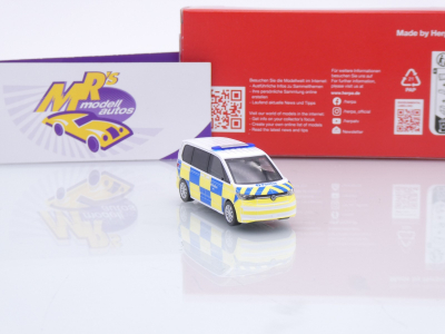 Preview: Herpa 098670 # Volkswagen VW Multivan Einsatzwagen " Politie Belgien " 1:87