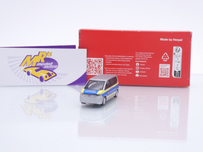 Herpa 098625 # Volkswagen VW T7 Multivan " Polizeibehörde Plauen Sachsen " 1:87