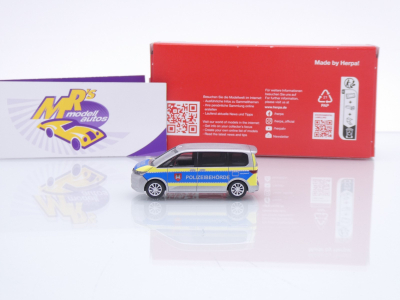 Preview: Herpa 098625 # Volkswagen VW T7 Multivan " Polizeibehörde Plauen Sachsen " 1:87