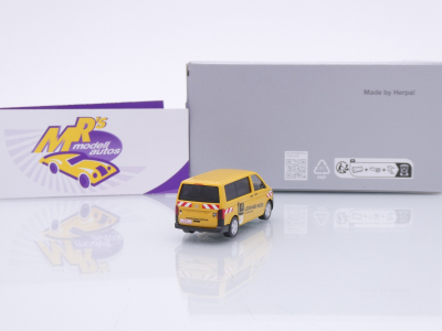 Preview: Herpa 960656 # Volkswagen VW T6.1 Bus gelb " Leonhard Weiss " 1:87