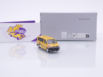 Preview: Herpa 960656 # Volkswagen VW T6.1 Bus gelb " Leonhard Weiss " 1:87