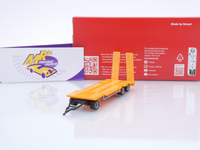 Herpa 076135-008 # Goldhofer TU3 Anhänger 3-achs " kommunalorange " 1:87