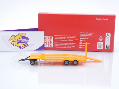Preview: Herpa 076135-008 # Goldhofer TU3 Anhänger 3-achs " kommunalorange " 1:87