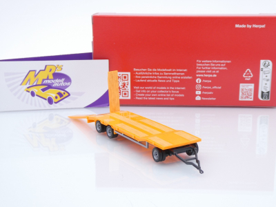 Preview: Herpa 076135-008 # Goldhofer TU3 Anhänger 3-achs " kommunalorange " 1:87