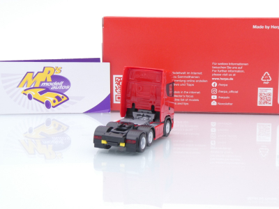 Preview: Herpa 307543-005 # Scania CS20 HD 3-achs 6x2 Zugmaschine " rot " 1:87