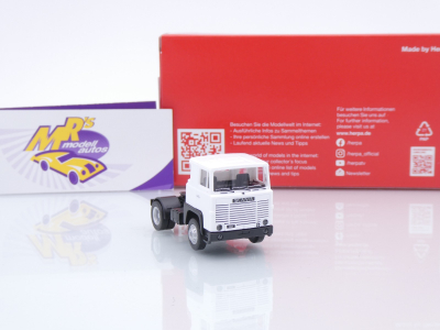 Preview: Herpa 318969-002 # Scania 111 2-achs Zugmaschine " weiß " 1:87