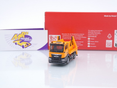 Herpa 319768 # MAN TGS NN Absetzkipper AK12 " kommunalorange " 1:87