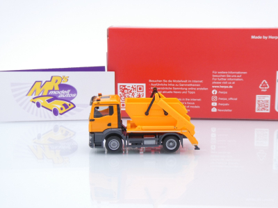 Preview: Herpa 319768 # MAN TGS NN Absetzkipper AK12 " kommunalorange " 1:87