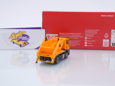 Preview: Herpa 319768 # MAN TGS NN Absetzkipper AK12 " kommunalorange " 1:87