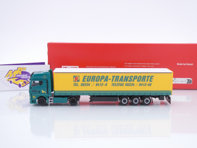 Preview: Herpa 319874 # MAN TGX GX Gardinenplanen-SZ " Rubart Europa-Transporte " 1:87
