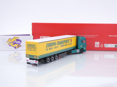 Preview: Herpa 319874 # MAN TGX GX Gardinenplanen-SZ " Rubart Europa-Transporte " 1:87